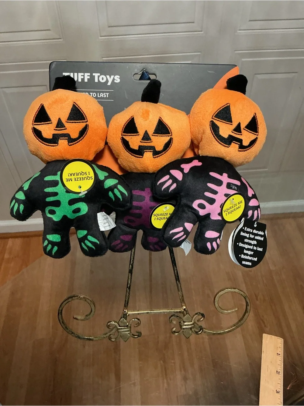 Jmle Tuff  Toys Designed Set of 3 To Last  Halloween 🎃 Toy with Squeaker